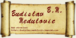 Budislav Medulović vizit kartica